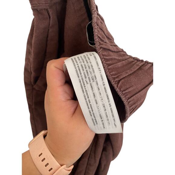 Abercrombie and Fitch Linen Blend Ultra High Waisted Leg Pants - Small - Picture 5 of 5